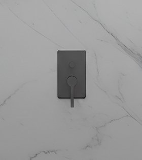 Baterie de duș/baie încorporată Clever Velvet I, grafit