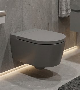 Vas viceu suspendat Roca Inspira Round Rimles Onyx 