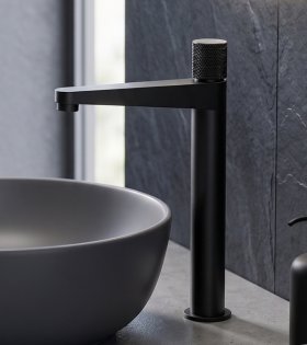 Baterie pentru lavoar, înaltă Omnires Contour, antracit