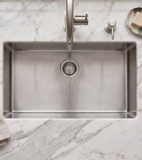 Chiuvetă pentru bucătărie BOX LUX 740x400mm, inox
