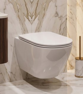 Унитаз подвесной с крышкой Laufen LUA Rimless Silent Flush