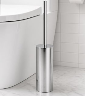 Perie pentru WC freestanding Omnires Modern Project, crom