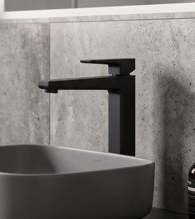 Baterie înaltă pentru lavoar Omnires Parma, grafit