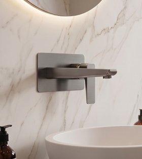 Baterie încorporată pentru lavoar Omnires Parma, nichel