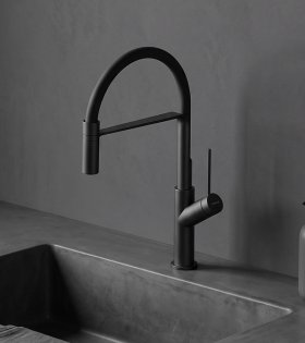 Смеситель для кухни OMNIRES VITA, графит