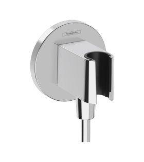 Шланговое подсоединение с держателем Hansgrohe, хром