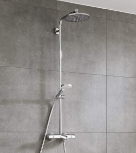 Sistem de duș cu termostat Hansgrohe Crometta S Showerpipe 240