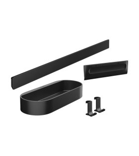 Setul de accesorii Hansgrohe WallStoris, negru mat