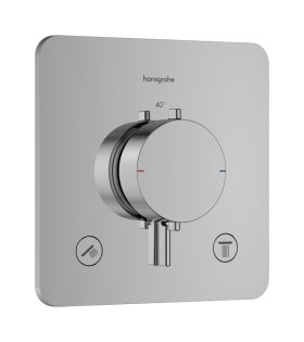 Baterie termostatică pentru cadă Hansgrohe, crom