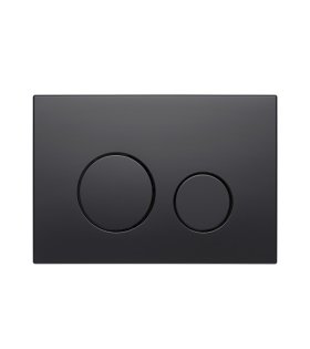Кнопка смыва KK-POL M11, 220х150 мм, черный матовый