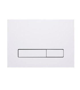 Clapetă de acționare pentru WC M16 cu acoperire FENIX NTM, alb mat