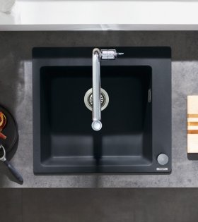 Мойка для кухни Hansgrohe S510-F450, черный графит