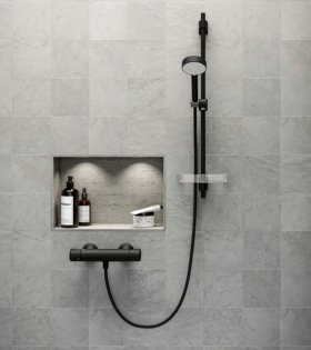 Душевой гарнитур Hansa BASICJET ECO, черный матовый