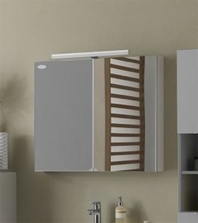 Зеркальный шкаф Kolpa LANA TOL 80 Gray 80×70 см, светло-серый