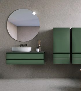 Alexis dulap pentru baie cu lavoar 800x500 mm, "Verde"