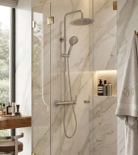 Sistema de duș Clever Panam Evo Xtreme, crom