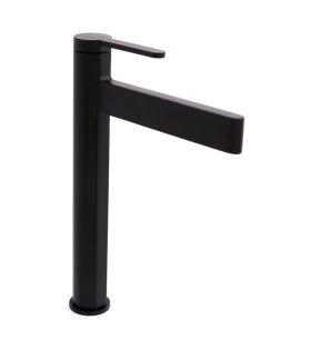 Baterie pentru lavoar înalt Velvet II, 225 mm, negru mat