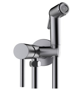 Гигиенический душ скрытого монтажа Clever Shattaf Toubkal, графит