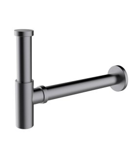 Декоративный сифон для раковины Сlever, Ø32 mm, графит