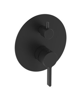 Baterie de duș/baie încorporată Clever Nexus, negru mat