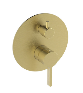 Baterie de duș/baie încorporată Clever Nexus, aur periat