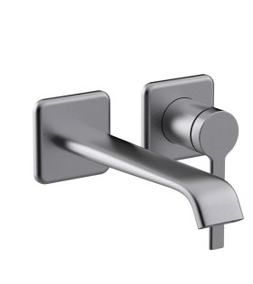 Смеситель для раковины из стены Clever Velvet, графит