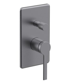 Baterie de duș/baie încorporată Clever Velvet I, grafit