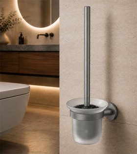 Perie WC suspendată Clever NOAH, grafit