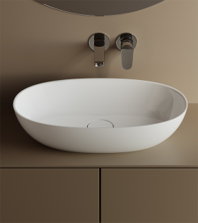 Раковина накладная Marmite WB 60x36 cм, белая матовая