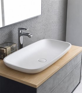 Раковина из искусственного камня KERROCK® Kolpa Gloria 880x400мм