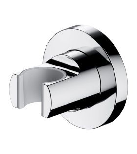 Cot de perete cu suport pentru pară de duș, crom