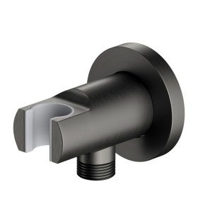 Cot de perete cu suport pentru pară de duș, grafit