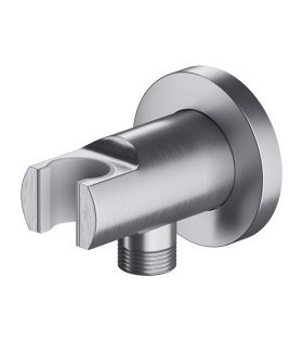 Cot de perete cu suport pentru pară de duș, nichel