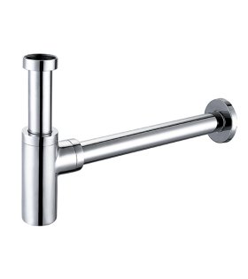 Sifon decorativ pentru lavoar Elegance, Ø32mm, crom