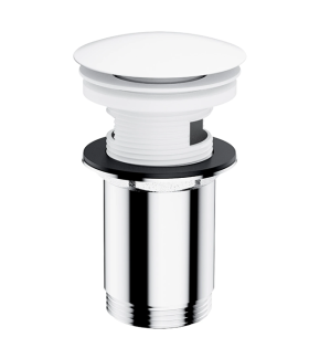 Ventil de scurgere Click-Clack, alb mat