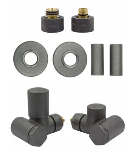 Комплект вентилей INTEGRA d15x1/2, графит