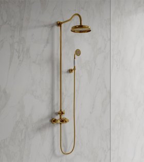 Душевая система внешнего монтажа ARMANCE, золото
