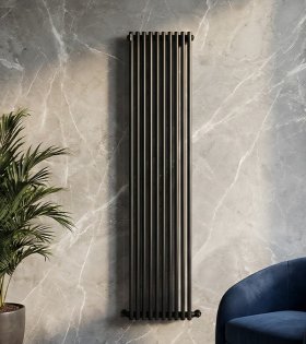 Радиатор водяной Antrax AV 25s, 1800x368 мм, черный  матовый