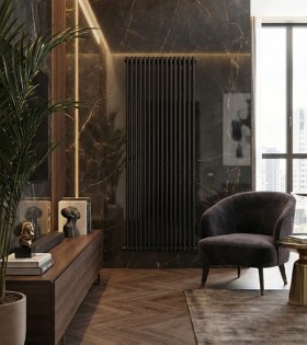 Радиатор водяной Antrax AV 25s, 1800x584 мм, черный  матовый