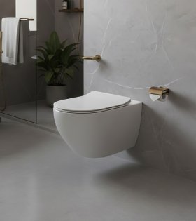 Унитаз подвесной FILE 2.0 с крышкой, турбосмыв