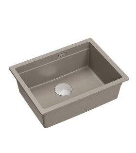 Chiuvetă pentru bucătărie LOGAN 100 560x450mm, soft taupe/inox