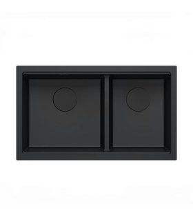 Chiuvetă de bucătărie LOGAN 120, 76×45×23,5 cm, negru mat