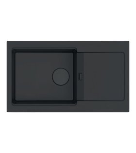 Chiuvetă pentru bucătărie Rodi AMBAR 86, 860x500mm, negru mat