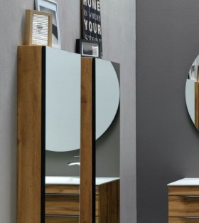 Malaya зеркальный шкаф подвесной для ванной 450x1300x150 мм