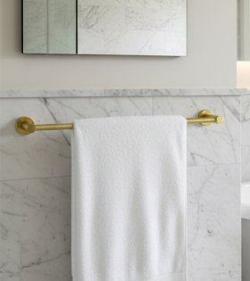 Suport pentru prosoape Modern Project 60 cm, alamă periată