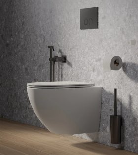 Vas WC suspendat Ottawa SILENT POWER™ cu capac, 54x37cm, alb mat