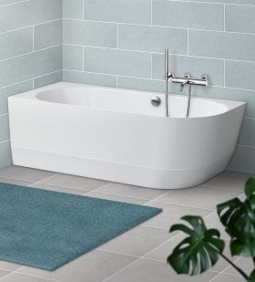 Ванна из искусственного камня Laufen Pro 180х80см, левая