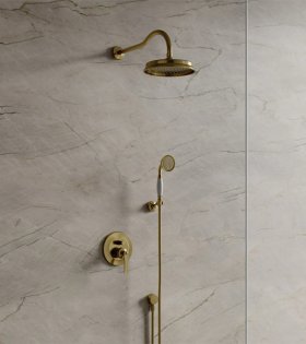 Sistema de duș cu termostat ARMANCE, alama periata