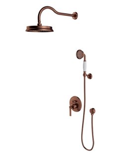 Душевая система с термостатом Omnires ARMANCE, античная брашированная медь