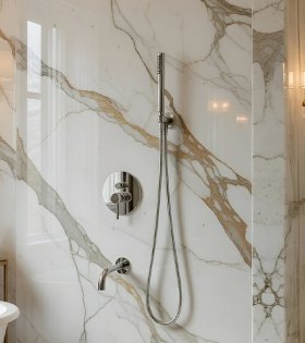 Душевая система скрытого монтажа с изливом Omnires Y, хром